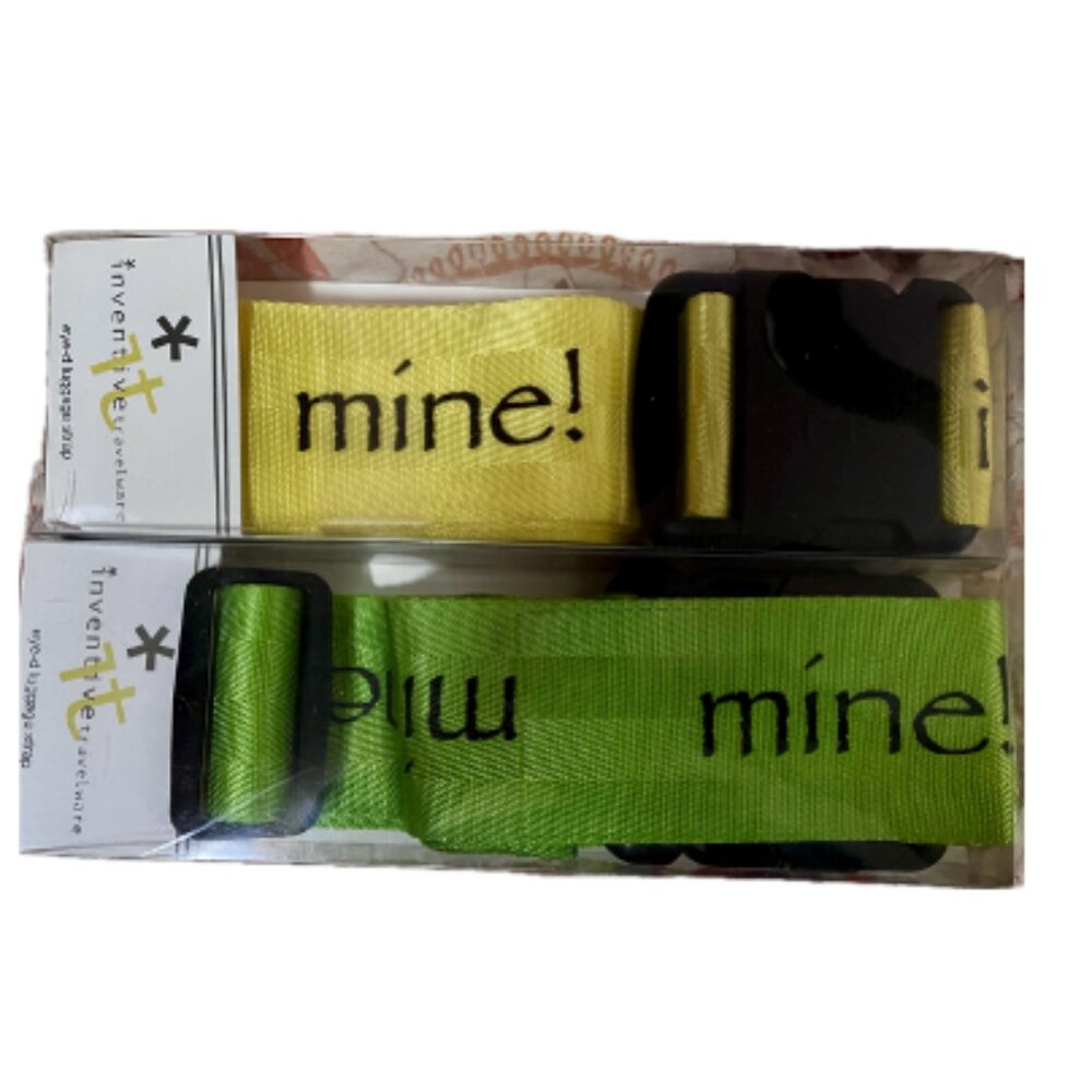 Inventive Travelware eye-d luggage straps, set of two NWOT